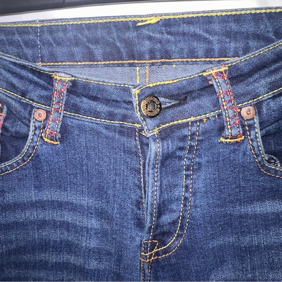 RMC Martin Ksohoh Jeans Size 27 Selvage Love Rose Embroidered Pockets Lot 1001 - Picture 4 of 14